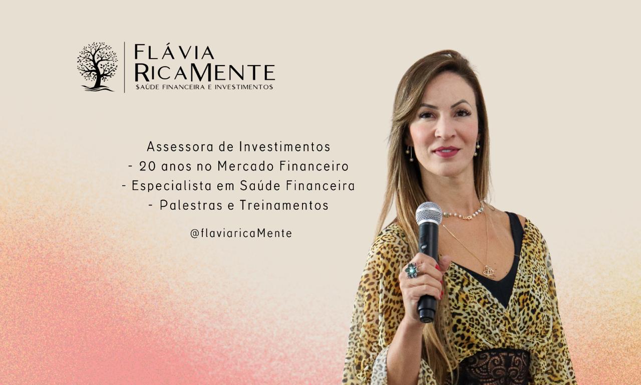 Flávia RicaMente com frase inspiradora sobre educação financeira